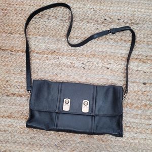 Jimmy Choo Black Leather Crossbody Handbag